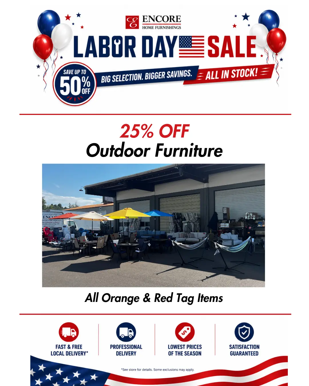 Outdoor Furniture Sale