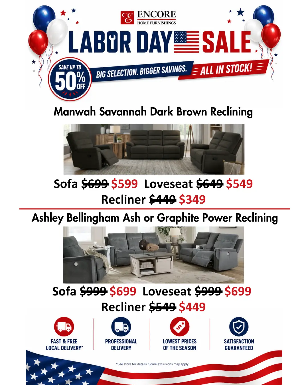Hot Buy Reclining Living Room