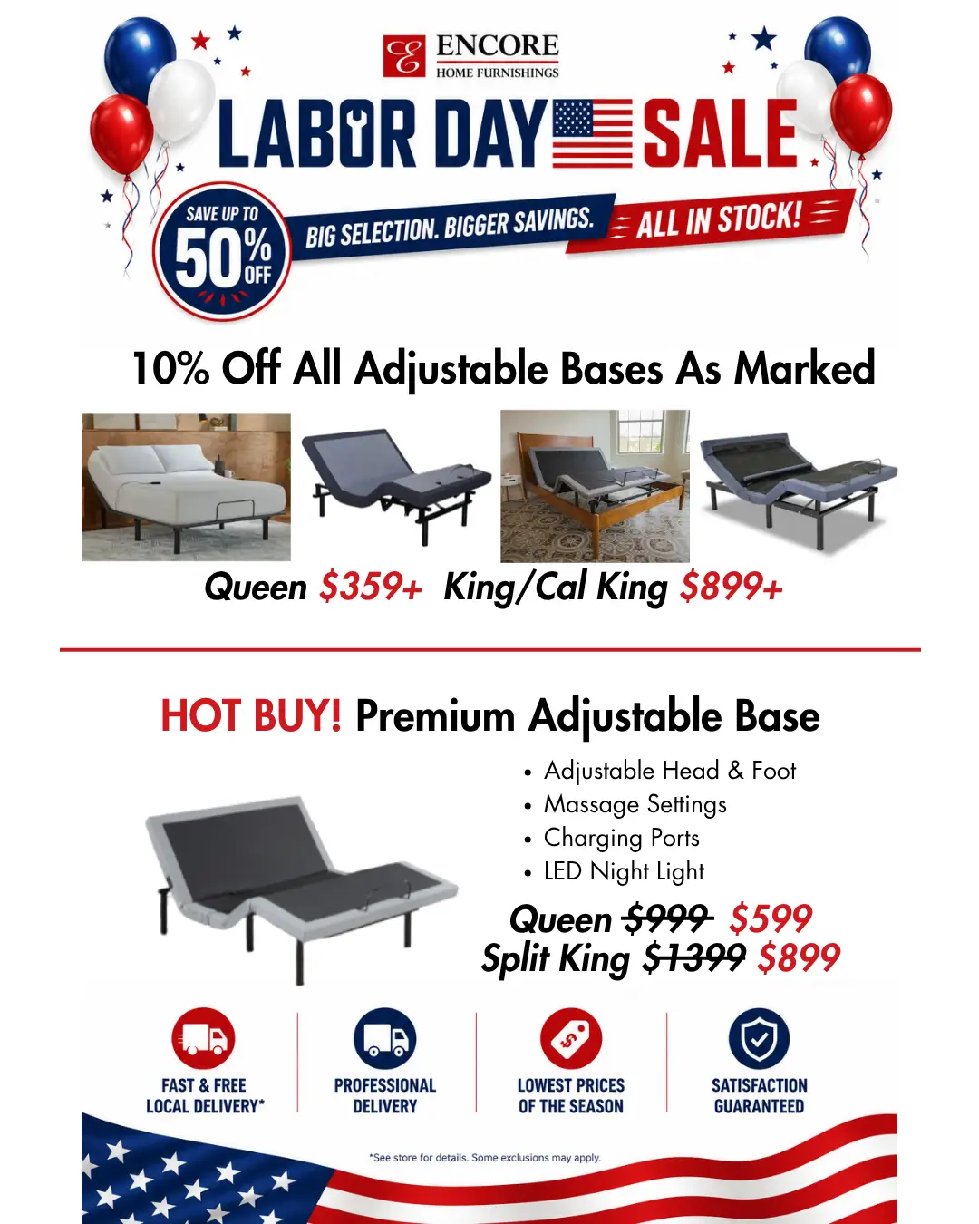 Adjustable Bed Sale