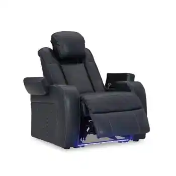 Ashley Flint Sapphire Dual Power Recliner with USB, Storage & LEDs