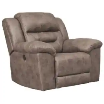 Ashley Rockland Fossil Microsuede Power Recliner