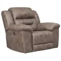 Ashley Rockland Fossil Microsuede Rocker Recliner