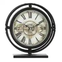 Yosemite Home Black Table Top Gear Clock
