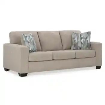 Ashley Delta Parchment Sofa with Queen Sleeper (blemished)