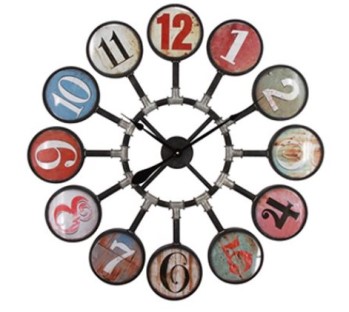 Yosemite Home Multicolored 34-Inch Wall Clock
