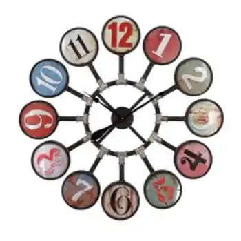 Yosemite Home Multicolored 34-Inch Wall Clock