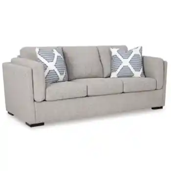 Ashley Emma Washable Nuvella Pewter Sofa