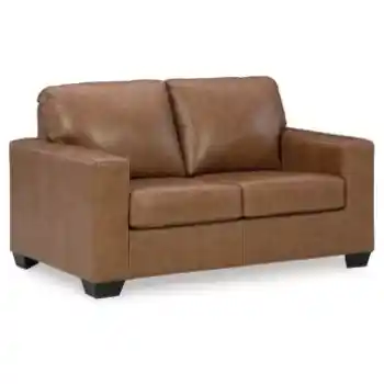 Ashley Bolero Caramel Leather Loveseat
