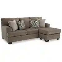 Ashley Southerland Nutmeg Sofa with Reversible Chaise & Sleeper