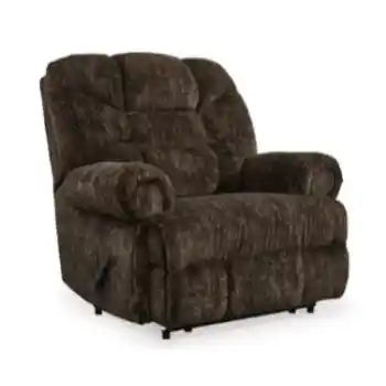 Ashley Mason Oversized Dark Brown Chenille Recliner