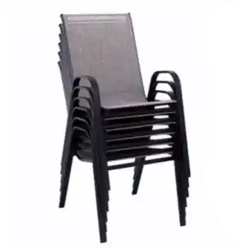 Outdoor Grey Mesh Sling Chair