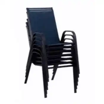 Outdoor Blue Mesh Sling Chair