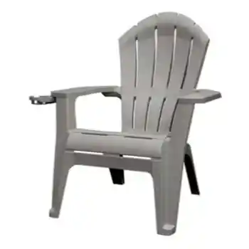 Outdoor Deluxe Grey Resin Frame Adirondack Chair