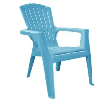 Blue Kids Plastic Adirondack Chair