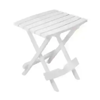 Outdoor White Resin Folding Table
