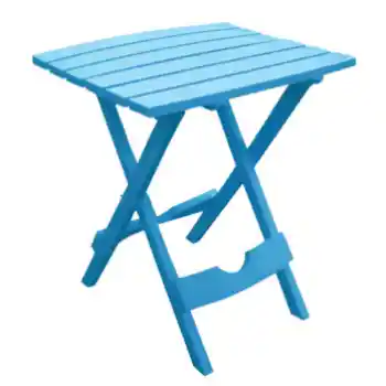 Outdoor Blue Resin Folding Table