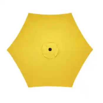 9-Foot Yellow Tilt Outdoor Umbrella with Metal Frame