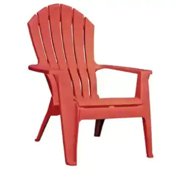 Outdoor Merlot Polypropylene Frame Adirondack Chair