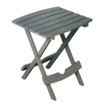 Outdoor Grey Resin Folding Table