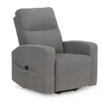 Ashley Smith Smoke Next-Gen Nuvella Lift Chair/Power Recliner with Heat & Massage