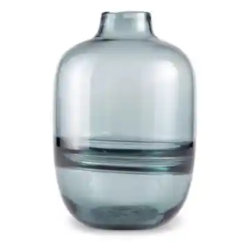 Ashley Blue Clear Glass Vase