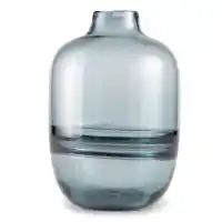 Ashley Blue Clear Glass Vase