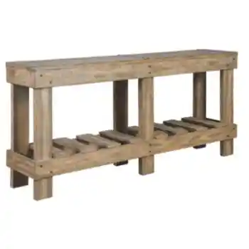 Ashley Rustic Hardwood Console Table