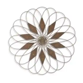 Ashley Danielle Round Metal Wall Art
