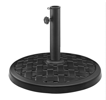 Stanley Ranger Antique Bronze Weave Round Outdoor Umbrella Base